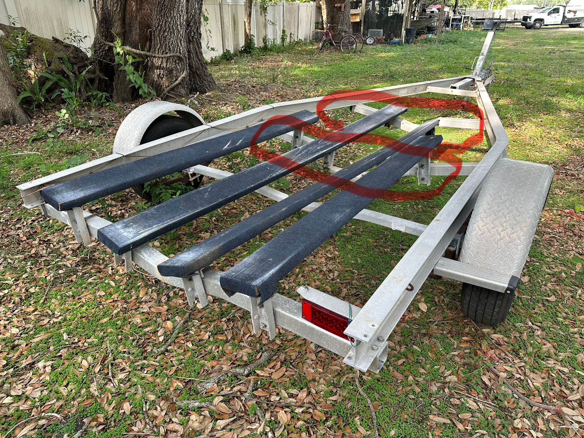 Magic Tilt Aluminum Trailer Fit 19 To 21 Ft Boat