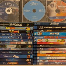 Lot Of 30 BLU-RAY DVD Disc Children's Movies