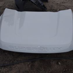 2021 Ford Super Duty Hood Will Fit 2017-2022 Pearl White OEM Part