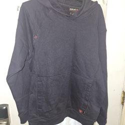 LIKE NEW ARIAT FR MEN'S WORK HOODIE SIZE SMALL 
