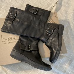 b.o.c. Martina Black Leather Tall boots