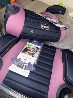 NEW Chicco GoFit ClearTex Backless Booster Car Seat