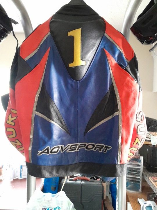 Suzuki Leather Motorcycle Jacket