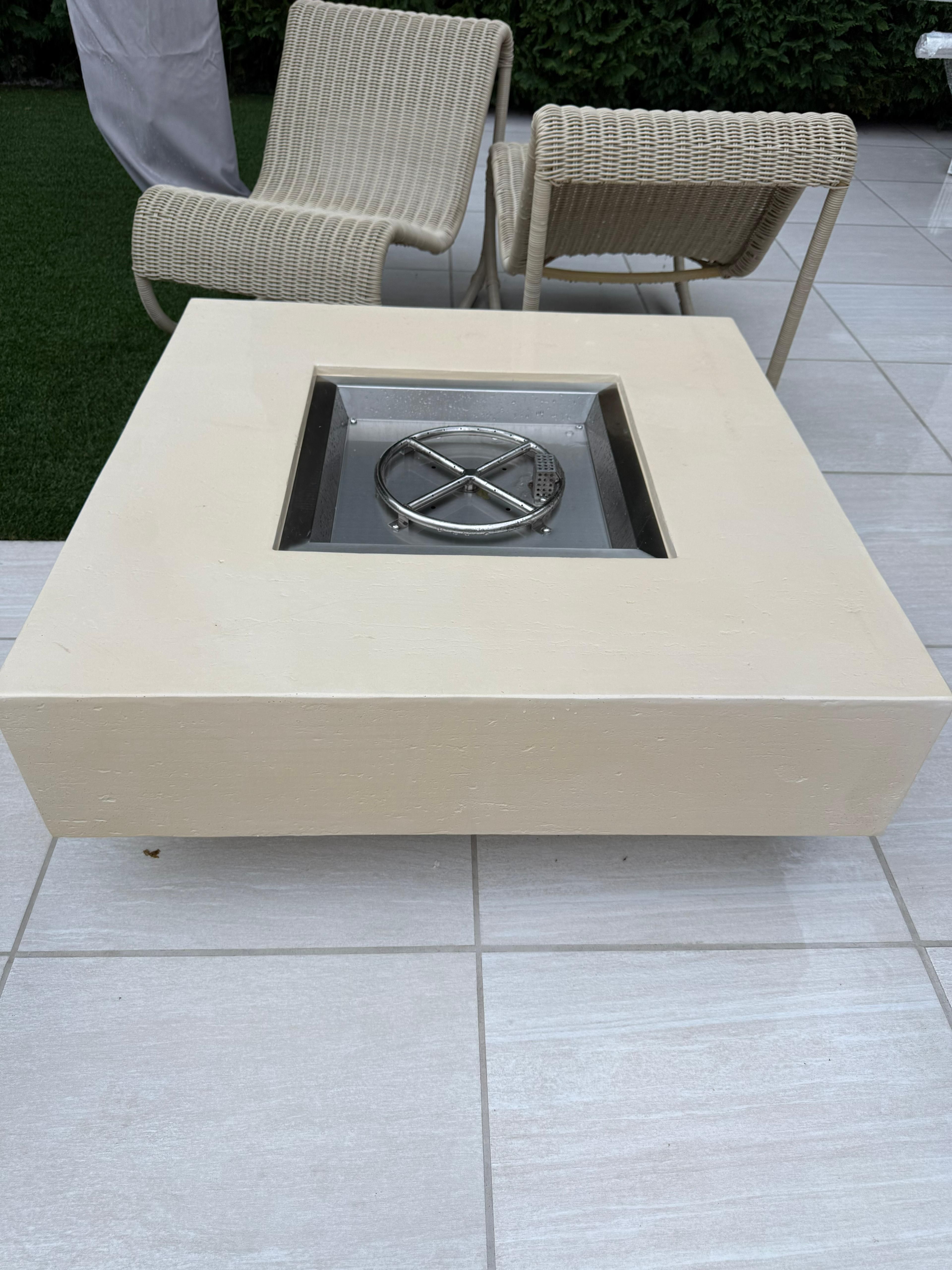 42 inch square  fireplace - natural gas