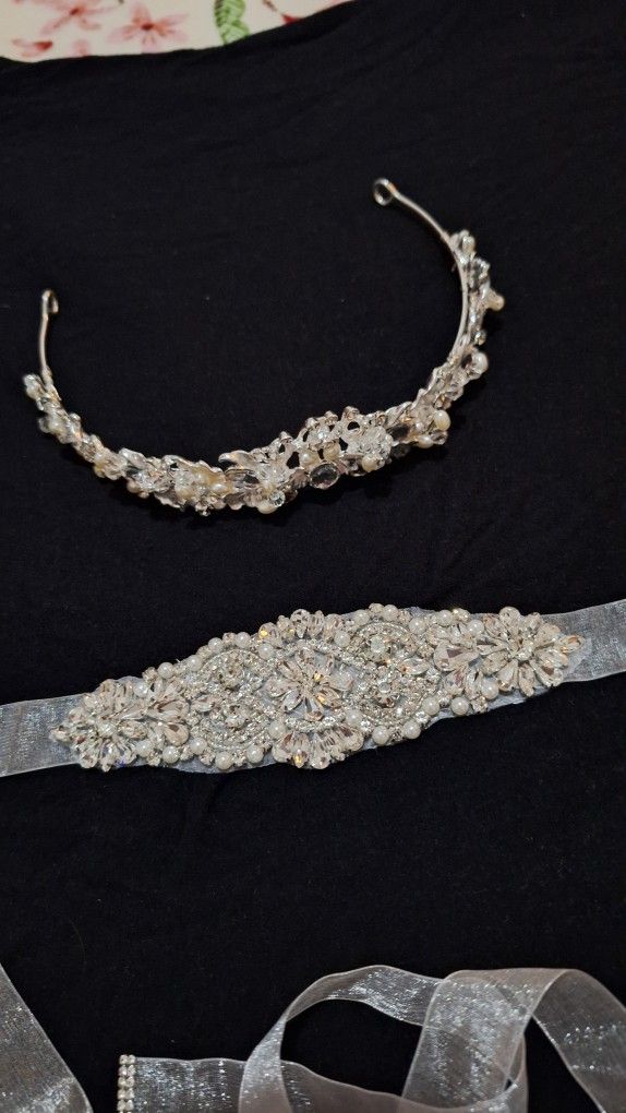 Bridal Belt And Crown 
