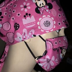 Disney Minnie Mouse Surgical Cap Facemask Scrub Cap Nurse Hat 