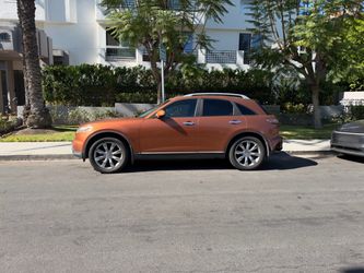 Infiniti FX SUV in Orange