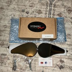 WTZMOTO Chrome Motorcycle Mirrors for Harley, CNC Aluminum Raindrop Shape Rearview Mirror 