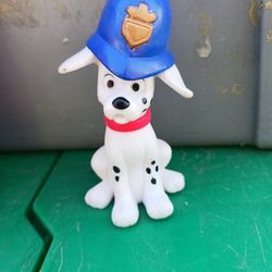 Disney 101 Dalmatians Police helmet McDonald's toy Oliver Dog figure hat cap