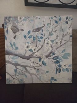 Birds and Blossoms Canvas Wall Art