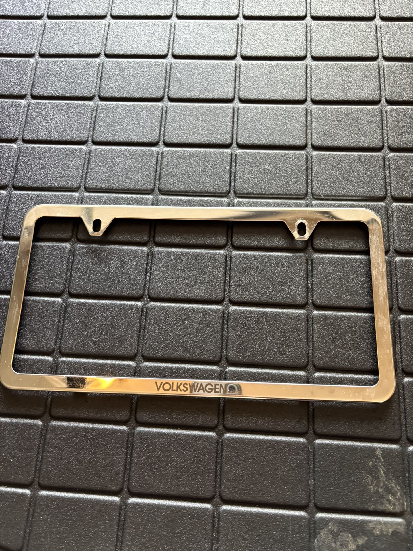 VW Chrome License Plate Holders