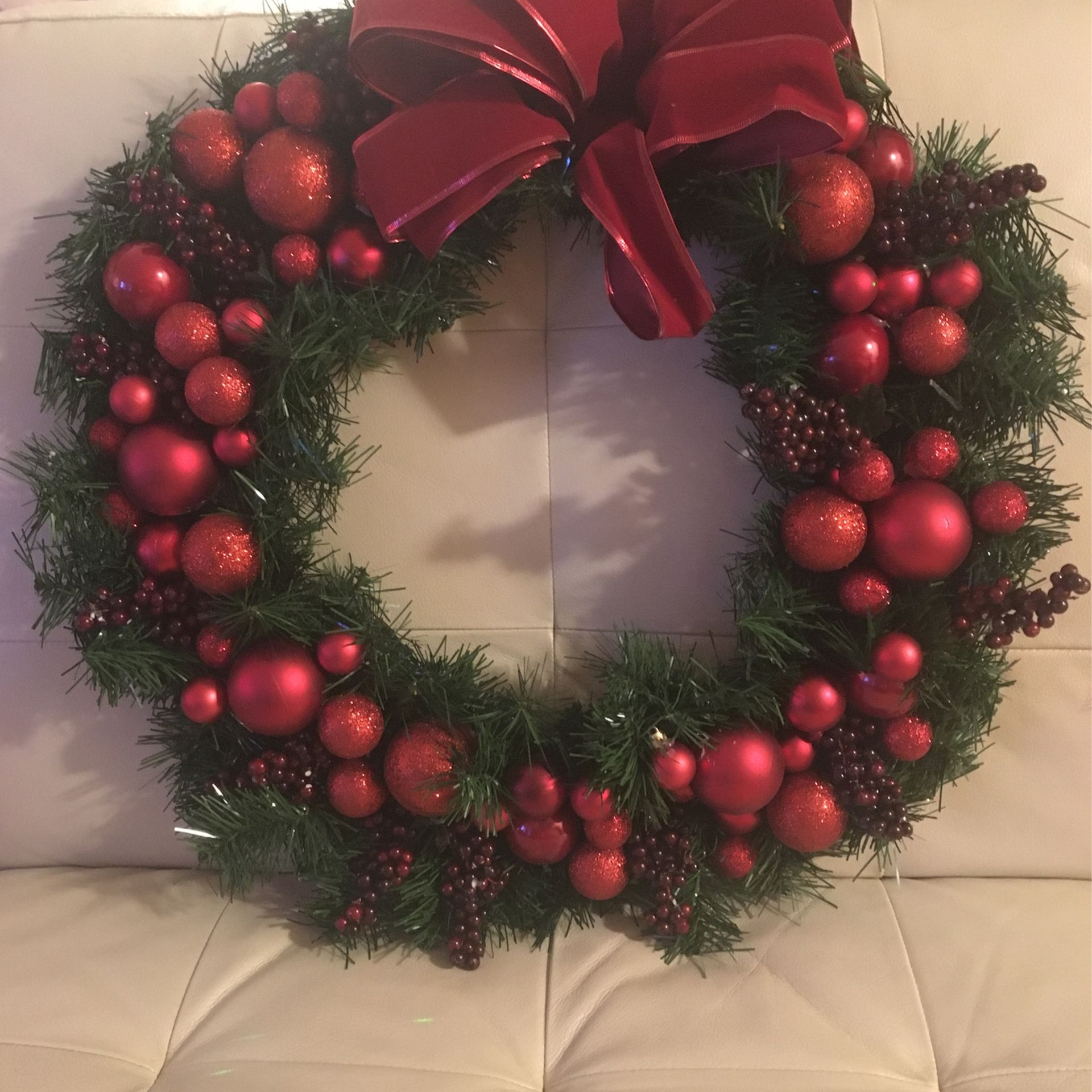 Red Christmas Wreath 