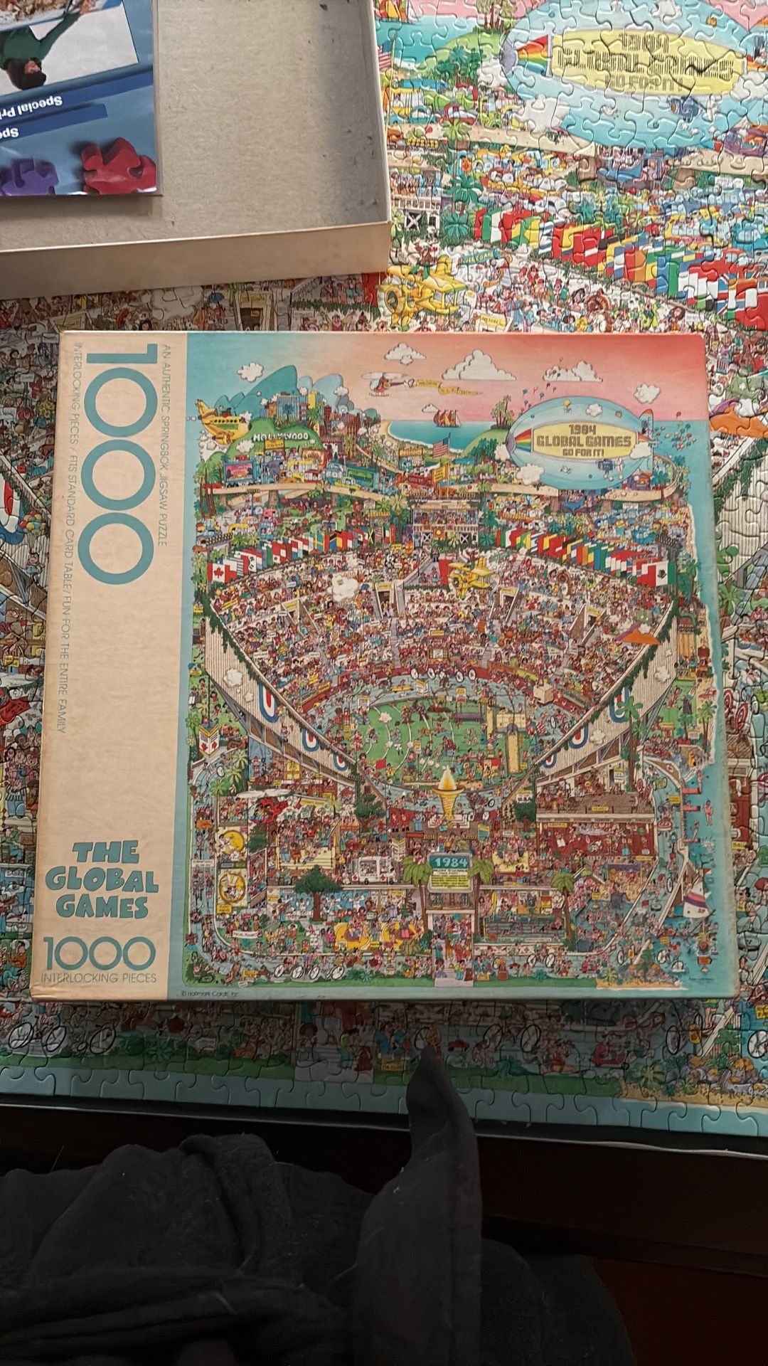 Vintage 1984 Global Games Springbok 1000 Piece Puzzle