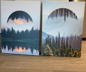 Western Treetops Canvas Art