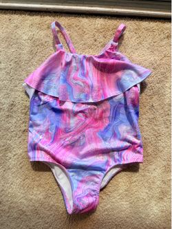 Penelope Mack Girls Mermaid One Piece Swimsuit Size 4