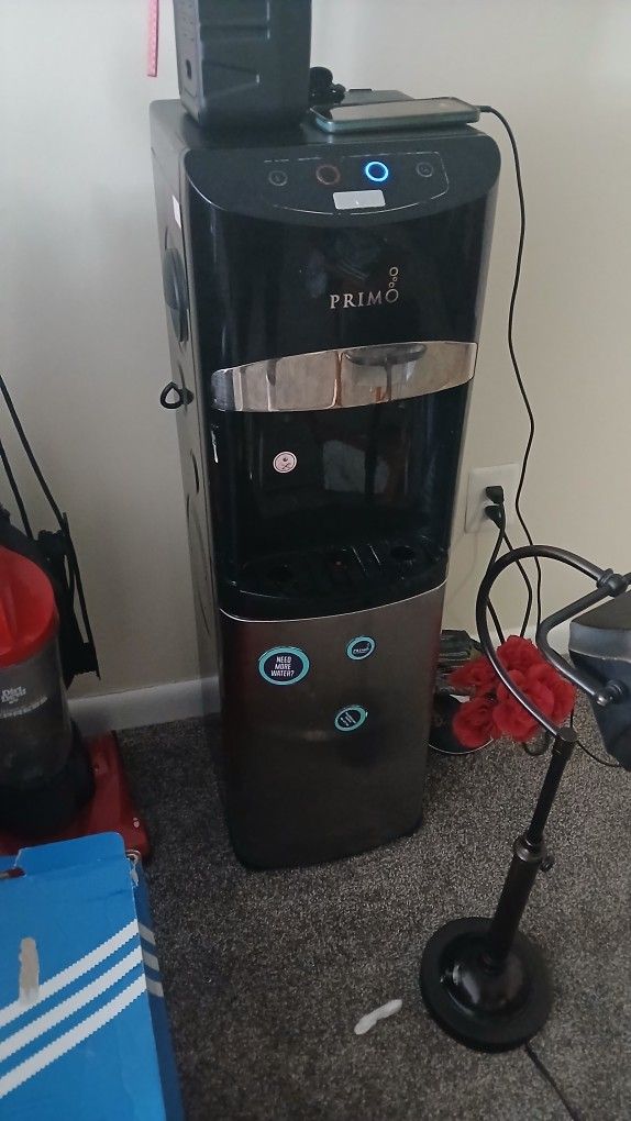 Primo Electronic Control Black & Stainless Steel Bottom Load Water Cooler