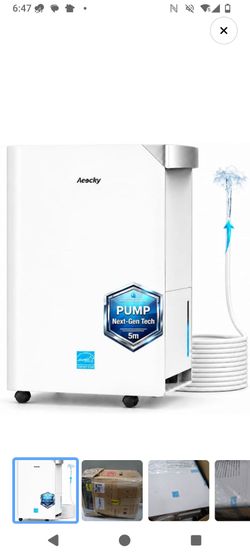 AEOCKY Dehumidifier with Built-in Pump (Up to 16.5ft Lift) - Energy Star Most Efficient