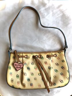 vintage Dooney & Burke rainbow logo purse