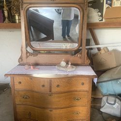 Antique Dresser Beautiful Condition  And Mirror