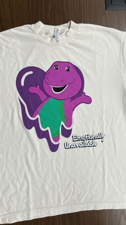 Emotionally Unavailable Barney T-shirt, exclusively dropped at ComplexCon 2023