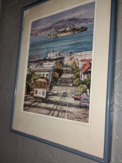 Anna Chrasta  Sanfrancisco signed lithograph