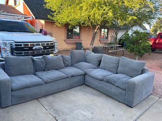 Sectional sofa couch. 10’x8’.