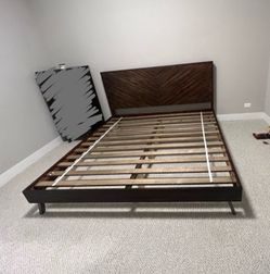 West Elm Parquet Block King Bed