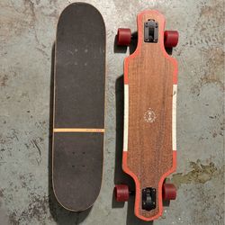 Two skateboard