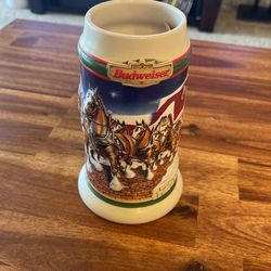 1998 Budweiser Holiday Beer Stein