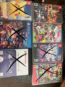 Nintendo Games (Look Description)