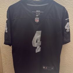 Derek Carr Raiders Jersey #4 Nike On Field NFL Players Children XL 