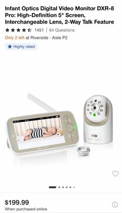 Infant optics baby monitor