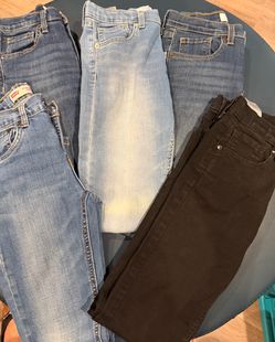 5 pairs Boys, Levi jeans, size 12