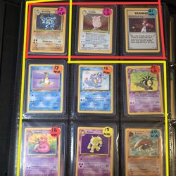 Pokemon Vintage Cards. Read Full Description