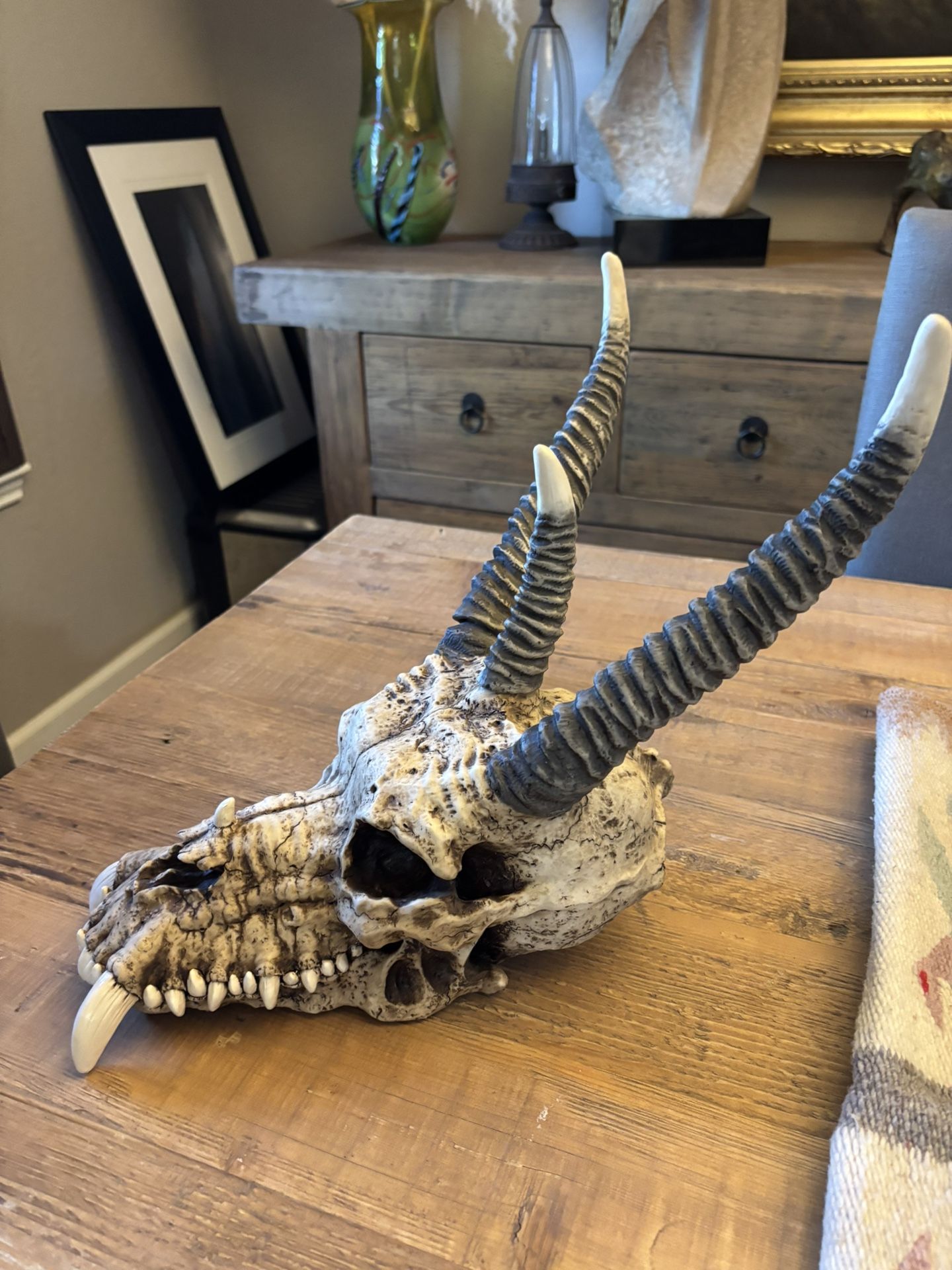 Dragon Skull Mount Sculpture