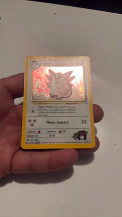 Erika's Clefable Holo Pokémon Card