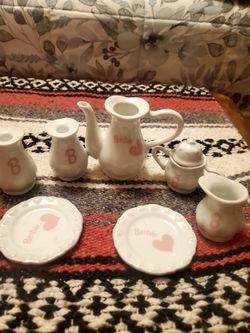 Porcelain Barbie Tea Set