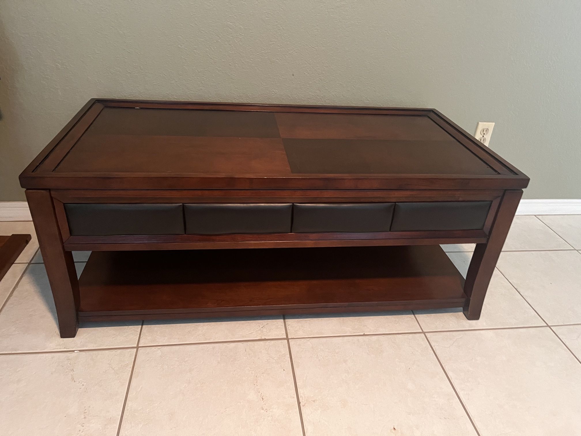 Flip Top Cocktail Table & Two End Tables