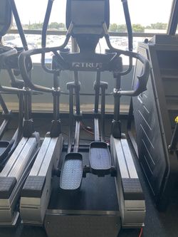 Touch screen elliptical - gym equipment