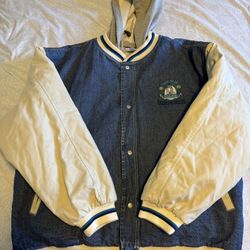Eeyore Size XL Denim Varsity Y2K Jacket Double Sided Vintage The Disney Store
