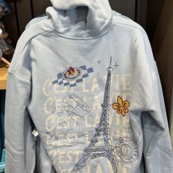 Disney Remy Ratatouille Adventure Zip Hoodie C’est La Vie Sweater Jacket 