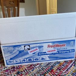 Cooler and shipping box