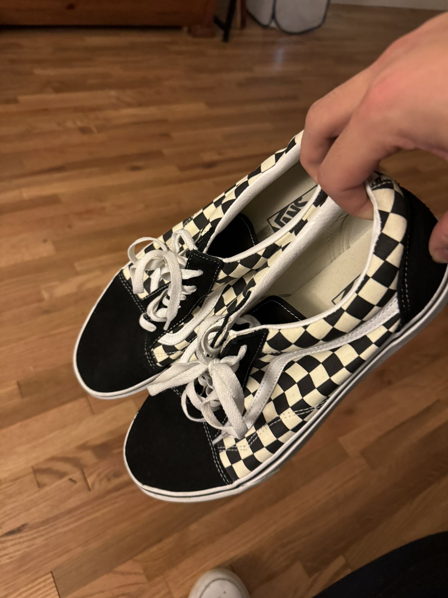 Checkered Vans 