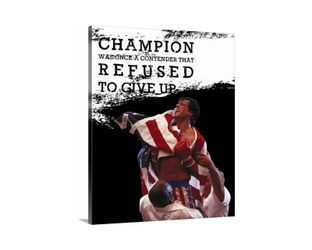 Rocky balboa quote canvas 18x24 inch