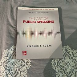 The Art Of Public Speaking Stephen E.Lucas 13th Edition 