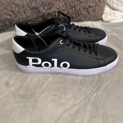 New Men’s Ralph Lauren Leather Sneakers Size 11.5