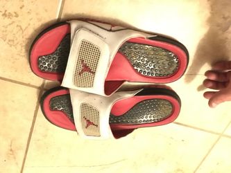 Jordan Slides size 10! Only worn 4 or 5 times! Clean! OFFER FOR THEM
