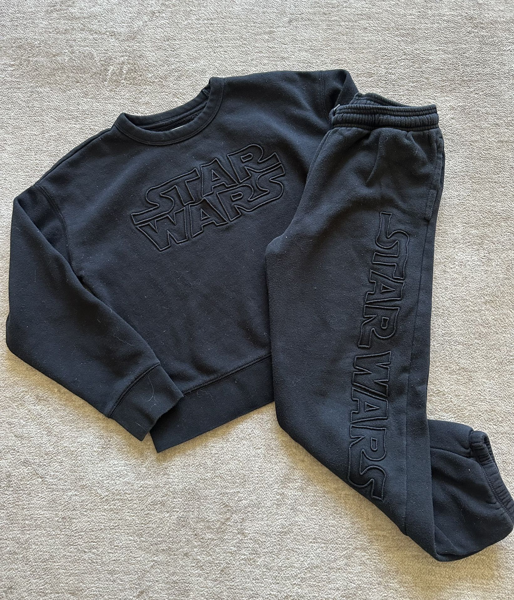 GAP Kids Black Star Wars Sweatpants & Joggers Set Size 10