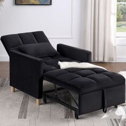 3-in-1 Convertible Sleeper Sofa Lounge Chair Bed