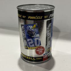 Vintage Barry Sanders Pinnacle 97 Football Cards Can Sealed Detroit Lions